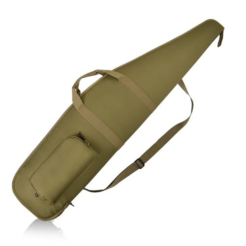 AUMTISC Gewehrtasche Airsoft Waffentasche Luftgewehr Tasche Gewehrkoffer Futteral Langwaffen FürPistole Und Gewehr,Die Jagd Schießen Polsterung Gun Bag 132/122/112 (Kachi, 132 Zentimeter) von AUMTISC