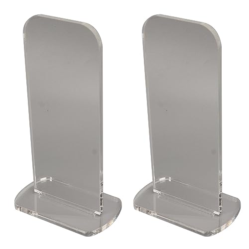 AUNMAS 2 Stück Boxhandschuh-Display-Ständer, 8x5x15cm Vertikaler Boxhandschuhständer aus Acryl für Baseball und Boxen(Transparent) von AUNMAS