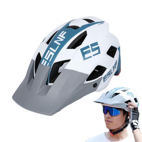 AUTOECHO Mountainbike-Helme,Reithelme - Freizeit-Fahrradhelme für Erwachsene mit Abnehmbarer Langer Krempe | Verstellbare Fahrradhelme, Outdoor-Helme, Sporthelme für Männer und Frauen von AUTOECHO