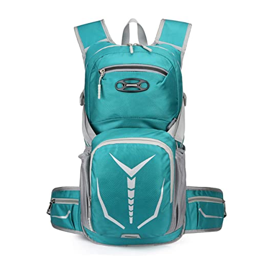 AUXDIQ 15L Fahrradrucksack Herren Damen Sportrucksack Wasserdichter Ultraleicht Trinkrucksack Helmabdeckung Rucksäcke Hydration Rucksack Wanderrucksack von AUXDIQ