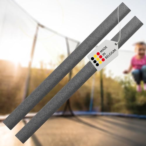 AWM Trampolin Schaumstoffpolster 100 cm anthrazit, Schaumstoff Schaumstoffrohre Stangenschutz- Set (16x 1000 mm) von AWM