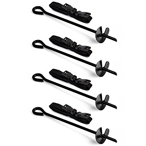 awm Trampolin Befestigung 4X Erdanker Set, Bodenverankerung Sicherungsset von AWM