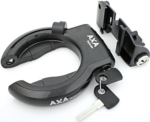 Axa Unisex – Erwachsene Defender Rahmen-und Akkuschloss-Set, Schwarz, Einheitsgröße von AXA