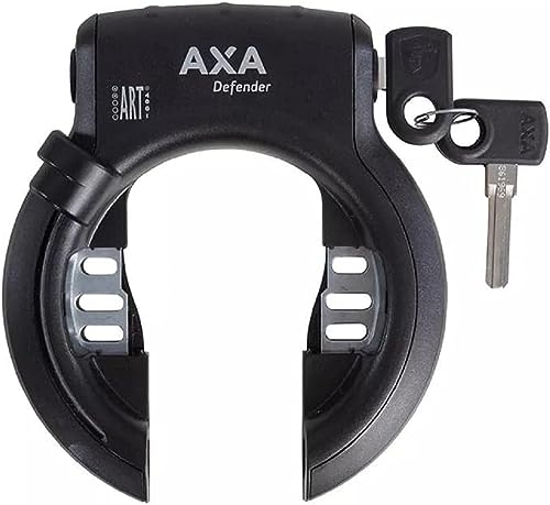 Axa Unisex – Erwachsene Defender Rahmen-und Akkuschloss-Set, schwarz, Einheitsgröße von AXA