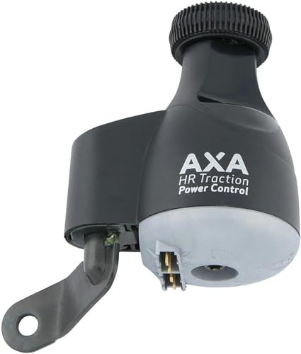 Axa Unisex – Erwachsene HR-Traction Power Control Dynamo, Schwarz/Silber/Grau, Einheitsgröße von AXA