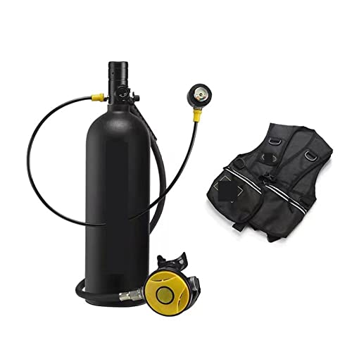 AXADD Tauchausrüstung, Tauch-Atemschutzmaske, Sauerstoffflasche, Tragbare Tauchausrüstung, Professionelle Mini-Komplettset-Anfänger-Tauchanzug (Color : B, Size : XL) von AXADD