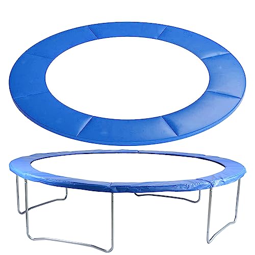 AXPQHL Trampolin Randabdeckung,Ø 305cm 366cm Randschutz Schutz für Trampolin,Federabdeckung Randschutz Sicherheitsmatte, reißfest,UV-beständig,Blau (305cm) von AXPQHL