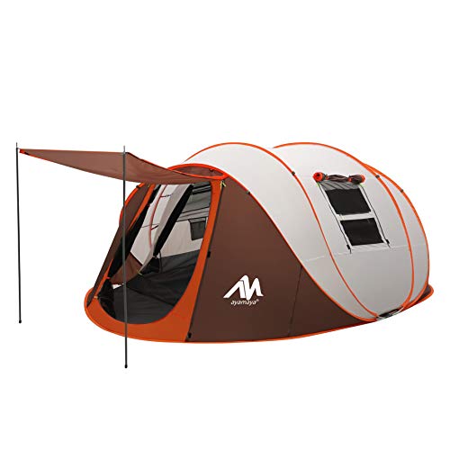 ayamaya Pop Up Tents with Vestibule for 4-6 Person - Double Layer Waterproof Easy Setup Family Camping Tent Big Enough for. von AYAMAYA
