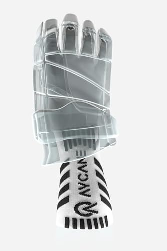 AYCANE Blade X Eishockey-Handgelenkschutz, Level 3 Schnittschutz, Atmungsaktiv, Nahtlos Gestrickt, Weiß, schnell trocknend, Flexible Passform, langlebig und bequem (Junior) von AYCANE