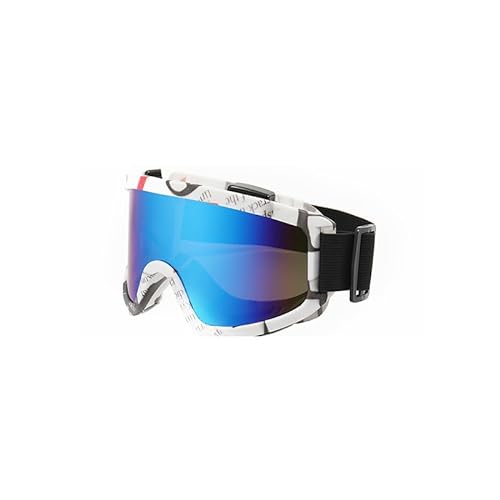 AYKANING Motocross Brille,Motorradbrille Anti-Fog-Skibrille, Motorradbrille, Winter-Snowboard-Skibrille, Outdoor-Sport, winddichte Skimaske, Off-Road-Brille(Color:Color C4) von AYKANING