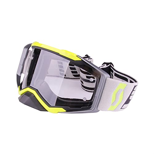 AYKANING Motocross Brille,Motorradbrille Dirt Bike Getrieb Moto Brille Radfahren Motocross Helm Gläser Skiöses Rennrad Reiten Motorradbrillen(Color:Gold) von AYKANING