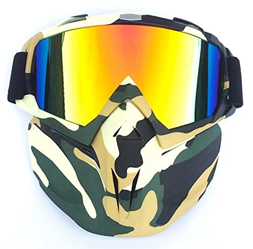 AYKANING Motocross Brille,Motorradbrille Männer Frauen Skibrille Snowboard Schneemobilbrille Goggles Maske Schnee Winter Skifahren Skibrillen Motocross Sonnenbrille(Color:B05) von AYKANING