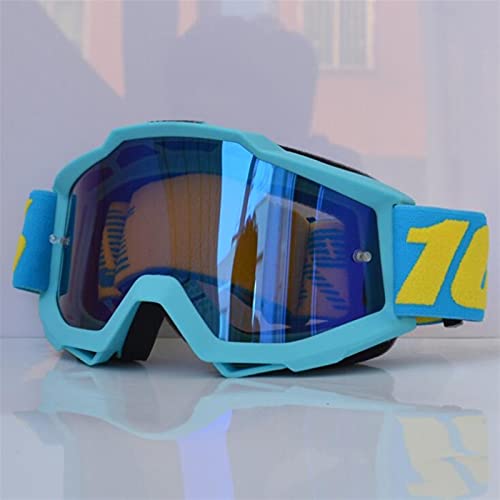 AYKANING Motocross Brille,Motorradbrille Motocross Goggles MTB Gläser Off Road Dirt Bike Motorrad Helme Goggles Ski Sport Gläser Mountainbikebrillen (Color : Sky blue) von AYKANING