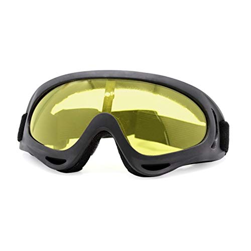 AYKANING Motocross Brille,Motorradbrille Motorrad Goggles Brille Outdoor Sports Bike Motobike Moto Windschutzscheibe Brillen Outdoor Goggles Sonnenbrillen(Color:Yellow) von AYKANING