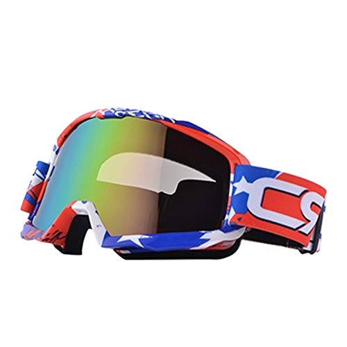 AYKANING Motocross Brille,Motorradbrille Motorrad-Goggles Motocross Moto Helm Reiten Motorradbrille Motocross Dirt Bike Goggles(Color:Model 12) von AYKANING