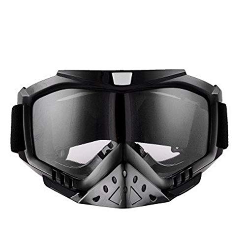 AYKANING Motocross Brille,Motorradbrille Motorrad Off-Road-Helmbrillen Reiten winddichte Goggles-Skibrillen Rennbrillen, blendende Gläser(Color:Transparent) von AYKANING