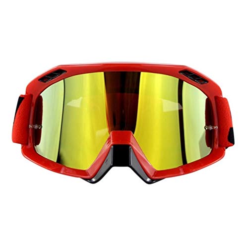 AYKANING Motocross Brille,Motorradbrille Reiten winddichte Gläser Racing Bike Motorrad Staubdichte kratzfeste Sicherheitsbrille(Color:B) von AYKANING