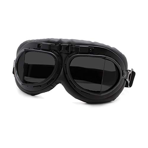 AYKANING Motocross Brille,Motorradbrille Retro Motorradbrille Brille Vintage Moto Classic Goggles Pilot Bike Kupfer Helm (Color : Retro Goggles 3 SM) von AYKANING