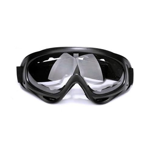 AYKANING Motocross Brille,Motorradbrille Schutzbrillen, Schutzbrillen, Motorradbrillen, Sport-Windschutzscheibenmasken, Schutzbrillen(Size:Black frame-color film) von AYKANING