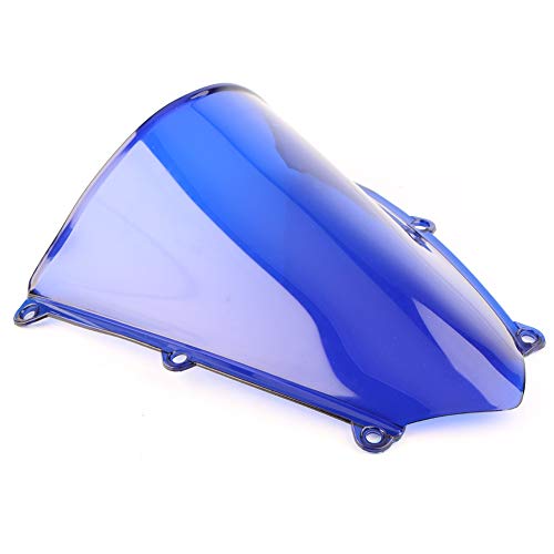 AYKANING Windschild Motorrad,Motorrad Windabweiser Motorrad-Windschutzscheibe Windschutzscheibe Winddicht(Color:Blue) von AYKANING
