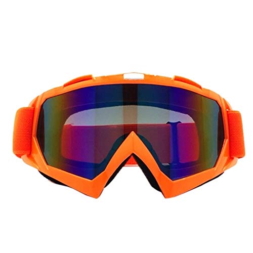 Motocross Brille,Motorradbrille Professionelle Männer Frauen Anti-Nebel Eyewear Winddicht Outdoor Riding Goggles Gläser Multifunktionale Motorradbrille(Color:ON) von AYKANING