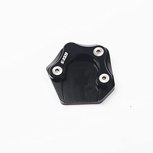 Motorrad SeitenstäNder,SeitenstäNder Verbreiterung Fitnutzung für Suzuki GSX-S750 2011-2015 GSX-S1000 GSX-S1000F 2015-2016 Motorrad CNC Foot Side Ständer Verlängerungskissenstützplatte(Color:Black) von AYKANING