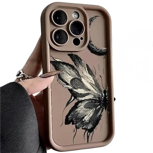 AYKZGIQS Handyhülle Schmetterling Telefonhülle Für iPhone 15 14 13 12 11 Pro Max Weiche Kieselsäureabdeckung-Für iPhone 12 Pro-5Df19 von AYKZGIQS