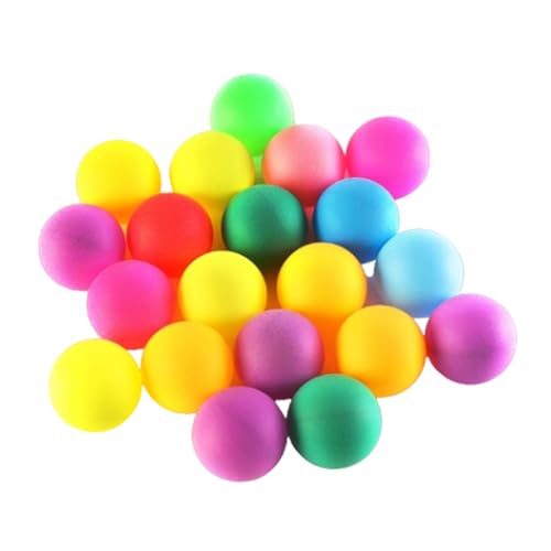 AYPOHU 50 Stücke Farbige Pingpong Ball Unterhaltung Tischtennis Ball Waschbar Spiel Ball Für Kinder Pongs Ball Spiel Farbige Pingpong Ball Waschbar Spiel Ball von AYPOHU