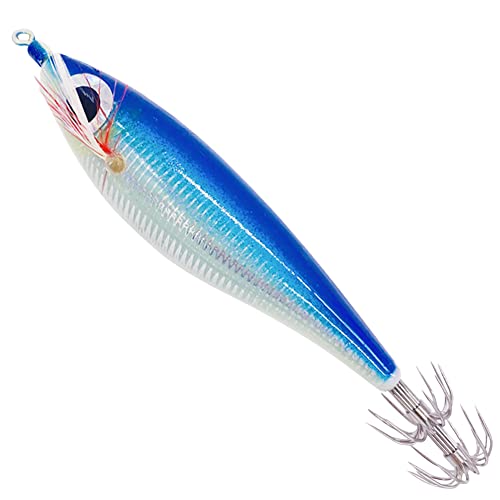 AZURAOKEY Tintenfisch-Jig-Hakenkör, 10 cm, 10 g, Squid Jigs Oct Cmari Haken for Salzwasser Kör Tintenfisch-Anlkör, zierend for Süß- und Salzwasser von AZURAOKEY