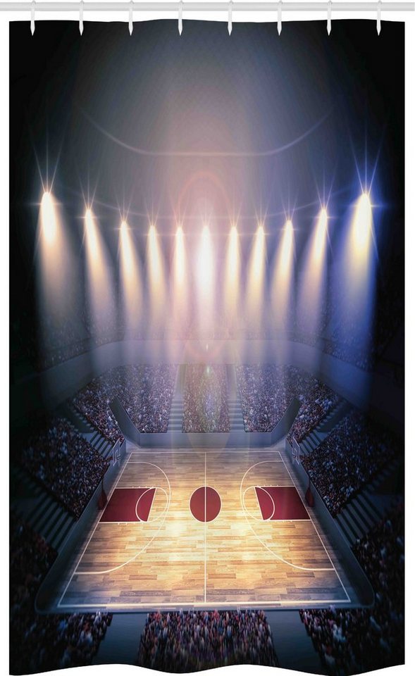 Abakuhaus Duschvorhang Badezimmer Deko Set aus Stoff mit Haken Breite 120 cm, Höhe 180 cm, Sport Basketball-Turnier von Abakuhaus