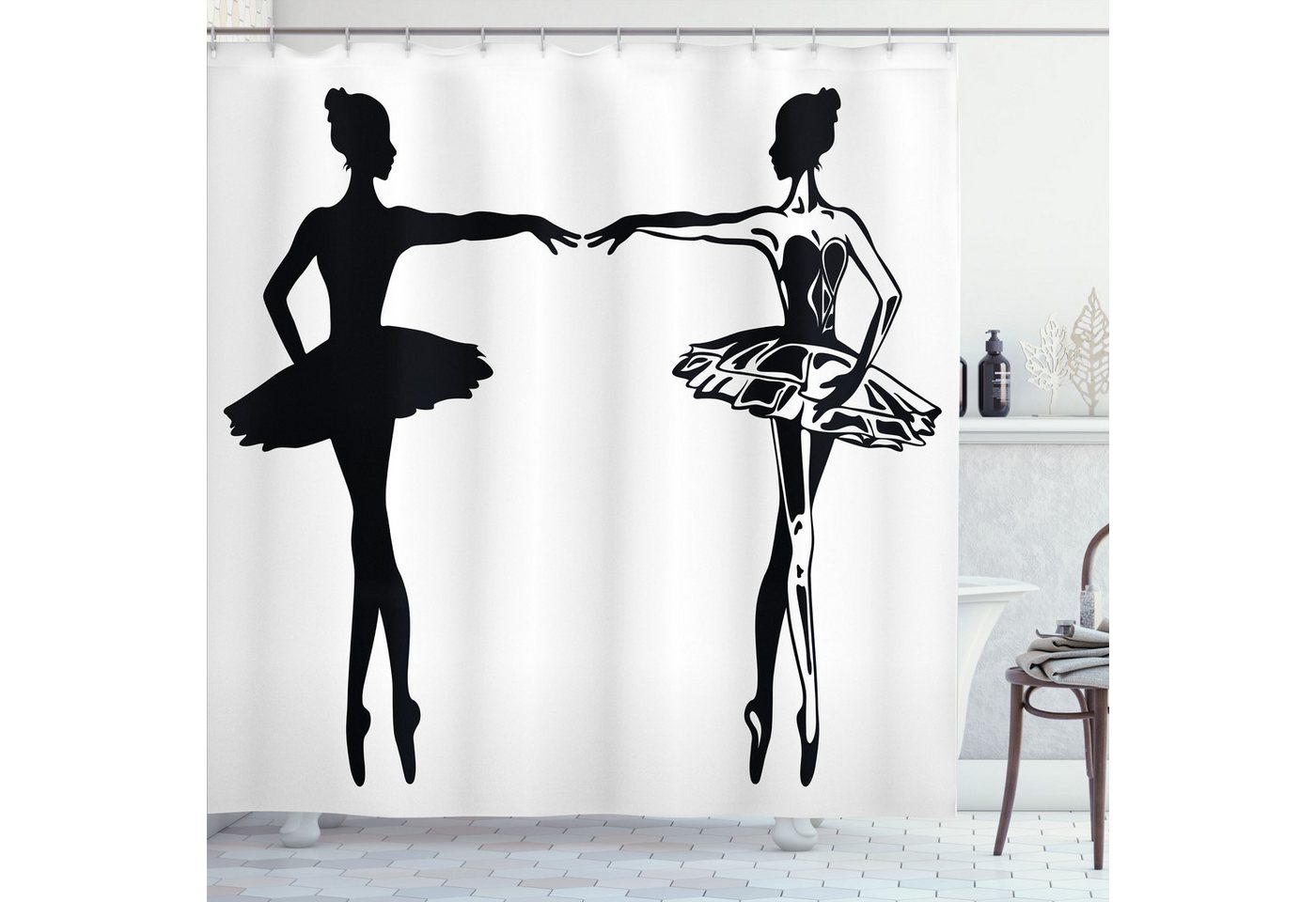 Abakuhaus Duschvorhang Moderner Digitaldruck mit 12 Haken auf Stoff Wasser Resistent Breite 175 cm, Höhe 180 cm, Ballett Tänzer in der klassischen Kleider von Abakuhaus