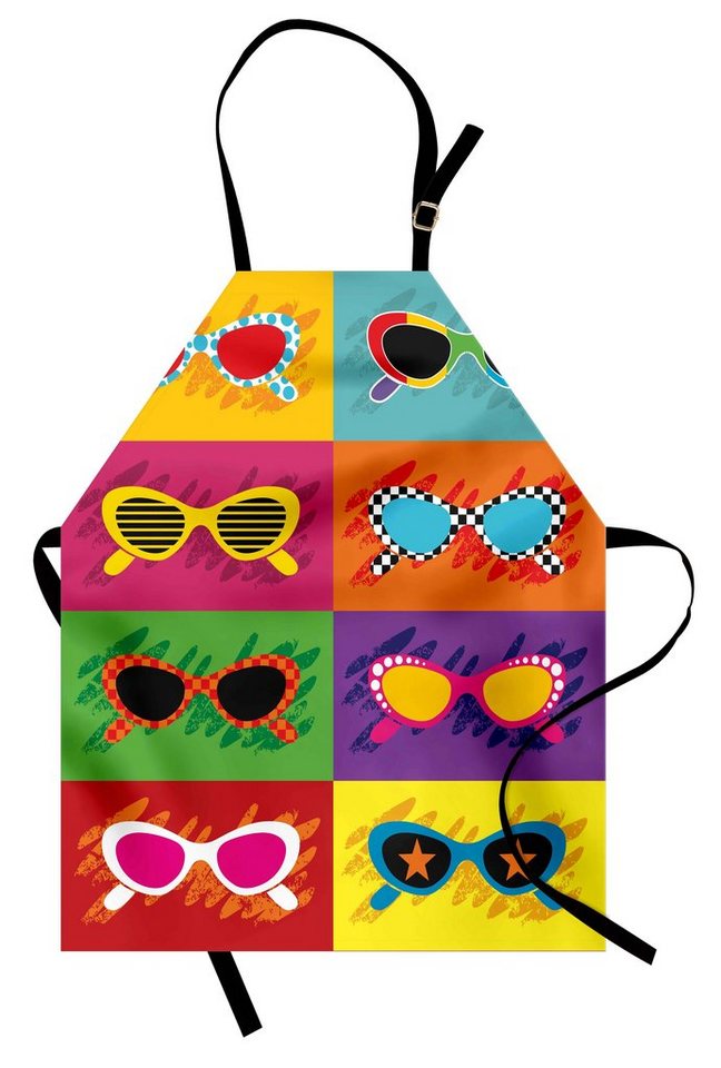 Abakuhaus Kochschürze Höhenverstellbar Klare Farben ohne verblassen, Spaß Bunte Pop-Sonnenbrille von Abakuhaus
