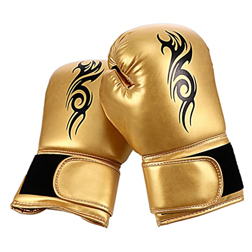 Abaodam Boxhandschuhe Gelb für Erwachsene und Verstellbare Trainingshandschuhe mit Breitem Handgelenkriemen Leicht Langlebig für Fitness Sparring und Kampftraining von Abaodam
