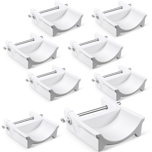 Abbylike 4 Paar (8 Stück) Sprungbecher aus Kunststoff, mit Stift, passend für Standardaufsteller, leicht, langlebig, für Hobby, Pferde, Springer, Reitsport von Abbylike