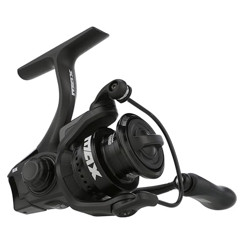 Abu Garcia Max SX Spinnrolle | Leichtes Graphitgehäuse und Rocket Line Management System | Sanfter Zug | Salzwasser- und Süßwasser-Angelrolle für Barsch, Forelle, Hecht & mehr | Größe 750 von Abu Garcia