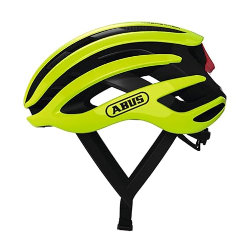 ABUS Rennradhelm AirBreaker - High-End Fahrradhelm für den professionellen Radsport - für Jugendliche und Erwachsene - Helm für Damen und Herren - Gelb, Größe L von ABUS
