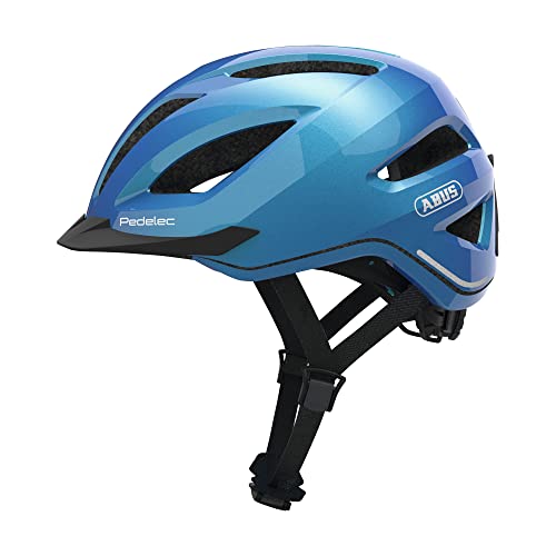 ABUS City-Helm Pedelec 1.1 - Fahrradhelm mit Rücklicht für den Stadtverkehr - für Damen und Herren - Blau, Größe L von ABUS