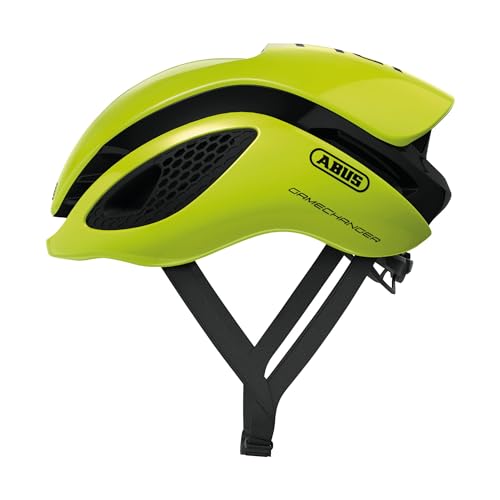 ABUS Rennradhelm GameChanger - Aerodynamischer Fahrradhelm mit optimalen Ventilationseigenschaften für Damen und Herren - Gelb, Größe L von ABUS