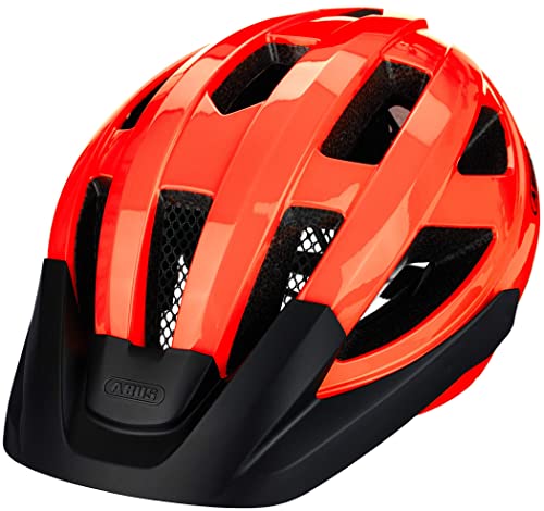 ABUS Rennradhelm Macator - sportiver Fahrradhelm für Einsteiger - auch für Zopfträger/-innen - für Damen und Herren - Orange, Größe L (58-62 cm​) von ABUS