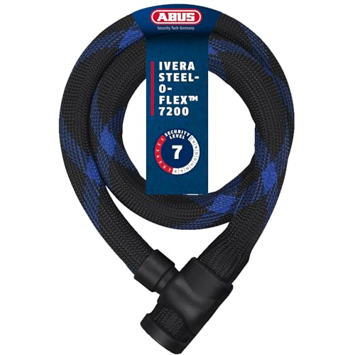 Abus Ivera Steel-O-Flex 7200/110, AB55138 Unisex, Nero, 110 cm, Schwarz von ABUS