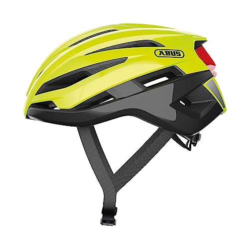 ABUS Rennradhelm StormChaser - Leichter und komfortabler Fahrradhelm für professionellen Radsport für Damen und Herren - Gelb, Größe S von ABUS