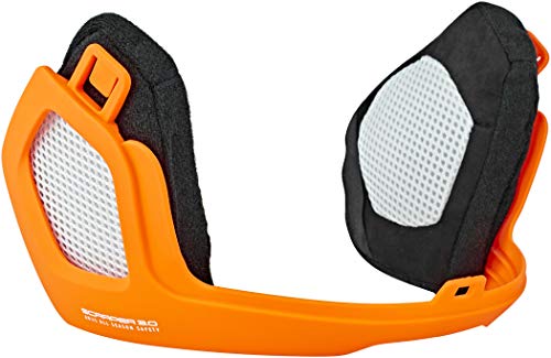 ABUS Scraper 3.0 WinterKit für den Fahrradhelm – Ohrenschützer und Helmmütze gegen Kälte und Wind – Orange, Größe M von ABUS