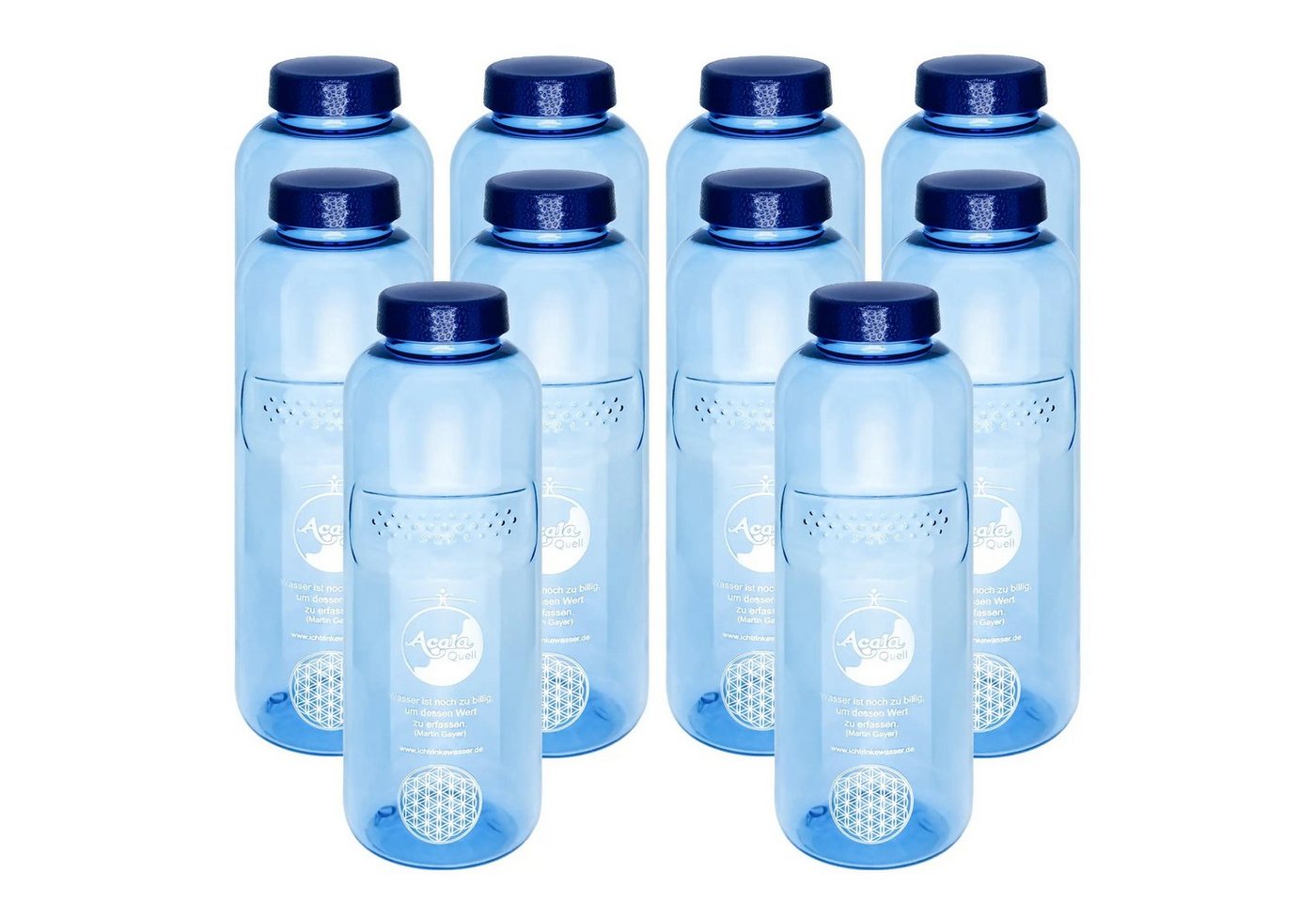AcalaQuell Trinkflasche Grip 0,75 L aus Tritan, weichmacherfrei & lebensmittelecht von AcalaQuell