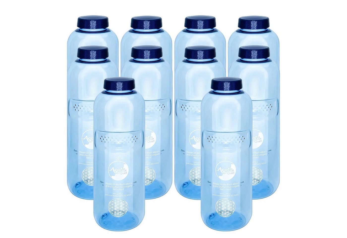 AcalaQuell Trinkflasche Grip 1,0 L aus Tritan, weichmacherfrei & lebensmittelecht von AcalaQuell