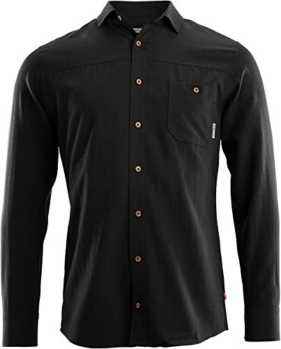 Aclima LeisureWool Woven Wool Shirt Schwarz, Schwarz, M von Aclima