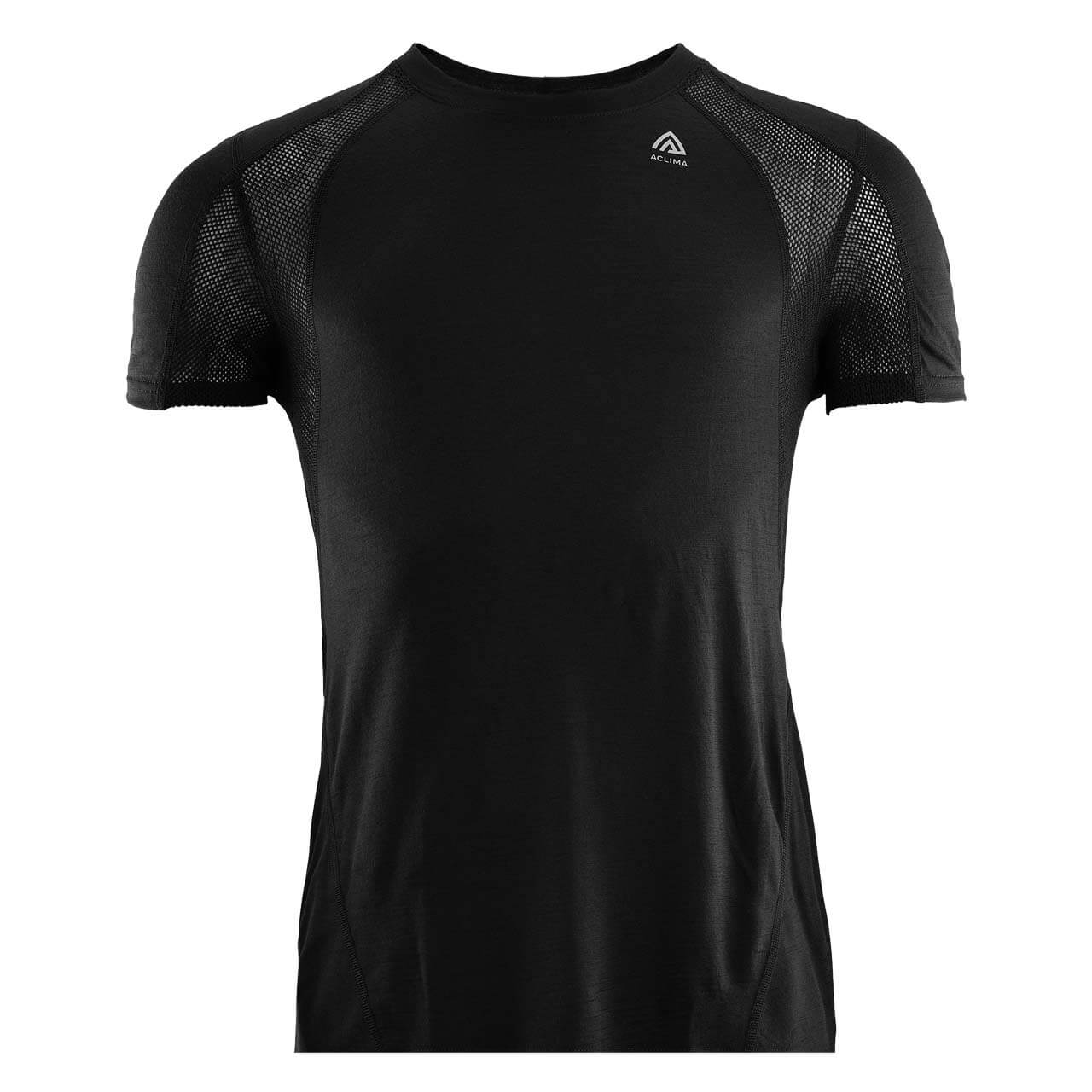 Aclima Lightwool Sport T-Shirt - Jet Black, S von Aclima