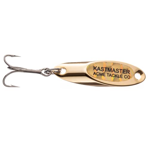 ACME Kastmaster Köder mit Blitzband, Spoons Freshwater, Gold/Gold, 1-Ounce von Acme