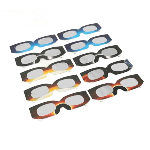 Sonnenfinsternis-Brille, Augenschutz, Antireflexbeschichtung, Passend für Sie, Sonnenfinsternis-Brille aus Papier, Genießen Sie die Sonnenfinsternis von Acouto