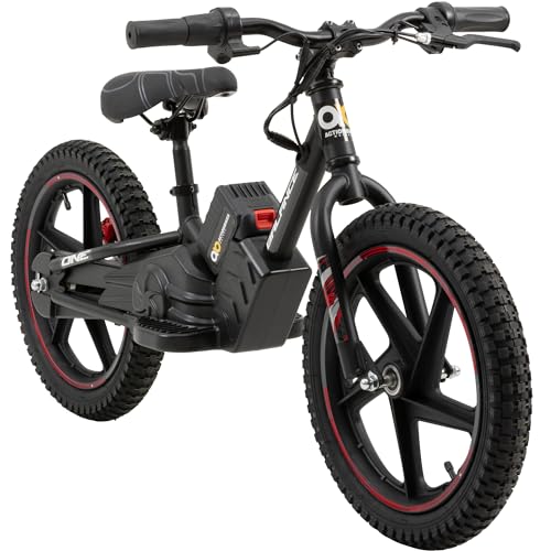 Actionbikes Motors Kinder Balance Bike | 16 Zoll - 250 Watt - Laufrad mit Scheibenbremsen - 21V 5.4 Ah - Kinder Fahrrad - Kinderfahrzeug - Spielzeug ab 3 Jahren (16 Zoll Rot) von Actionbikes Motors