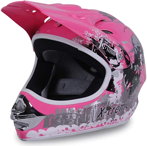 Actionbikes Motors Motorradhelm X-Treme Kinder Cross Helme Sturzhelm Schutzhelm Helm für Motorrad Kinderquad und Crossbike (Large) von Actionbikes Motors